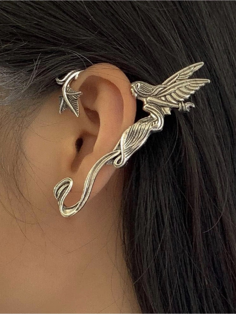 1pc Alchemy Gothic Whispering Fairy Ear Wrap earring